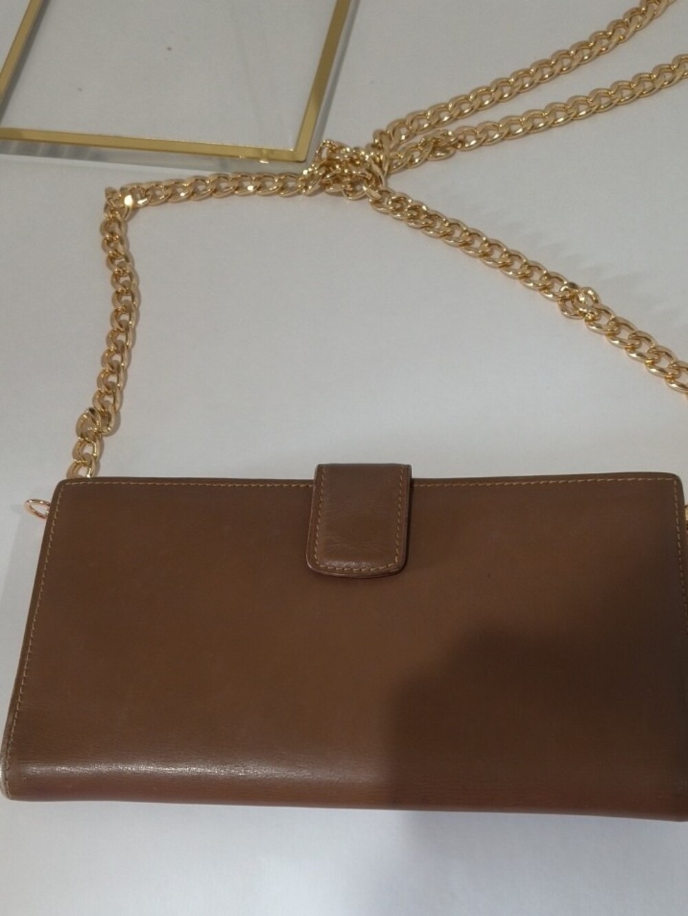 Ferragamo Brown Leather Envelope Wallet - Picture 15 of 15